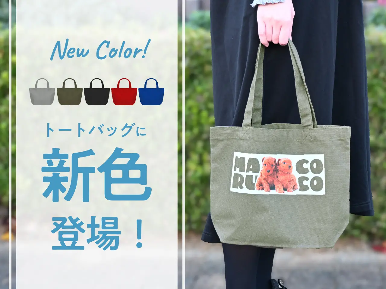 トートバッグに新色登場！