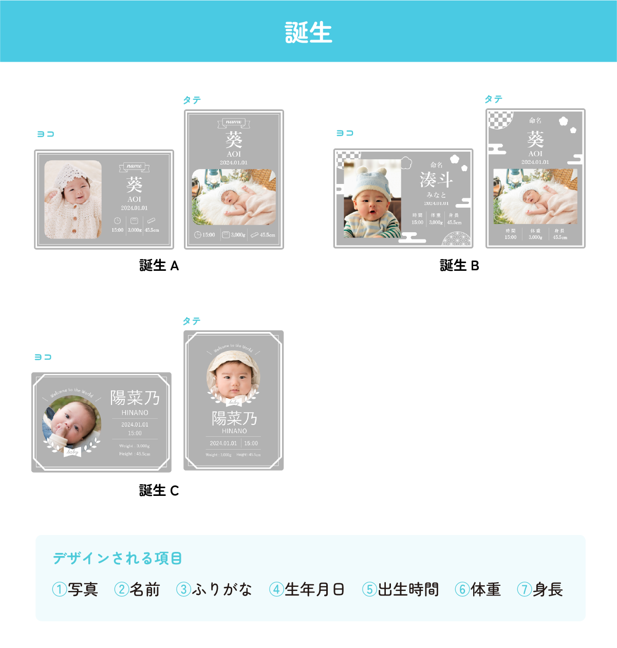 誕生テンプレ